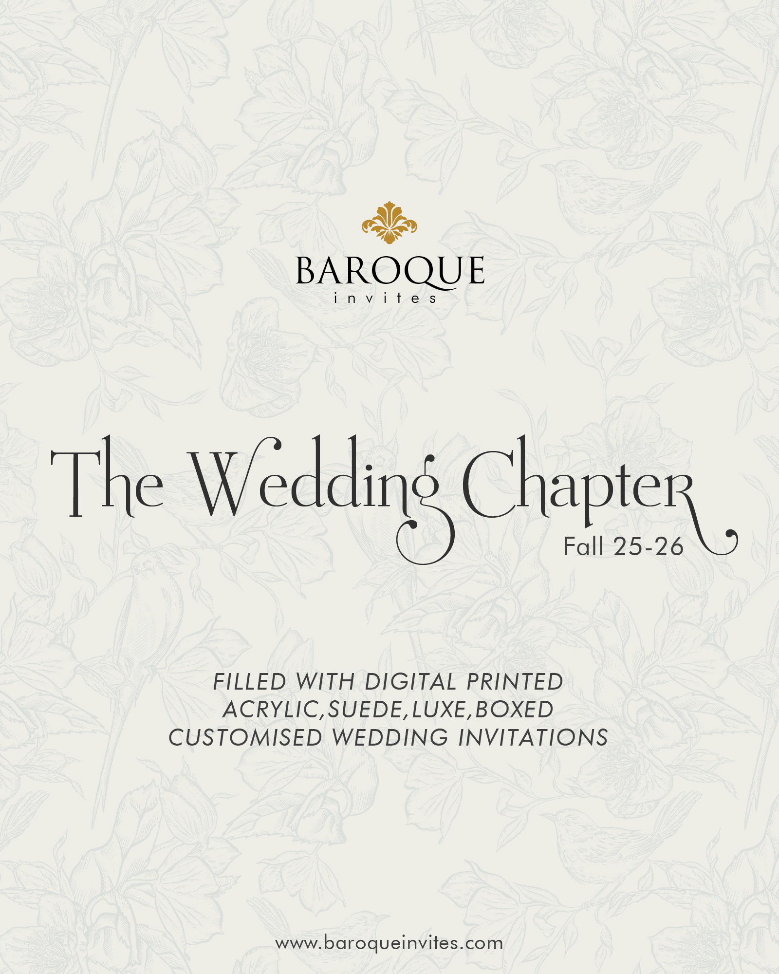 Between the folds, forever unfolds🤍
📩 DM us for queries
📱 WhatsApp: +92 317 747 4736
🌐 baroqueinvites.com
Follow us for fresh trends this wedding season! @baroqueinvite