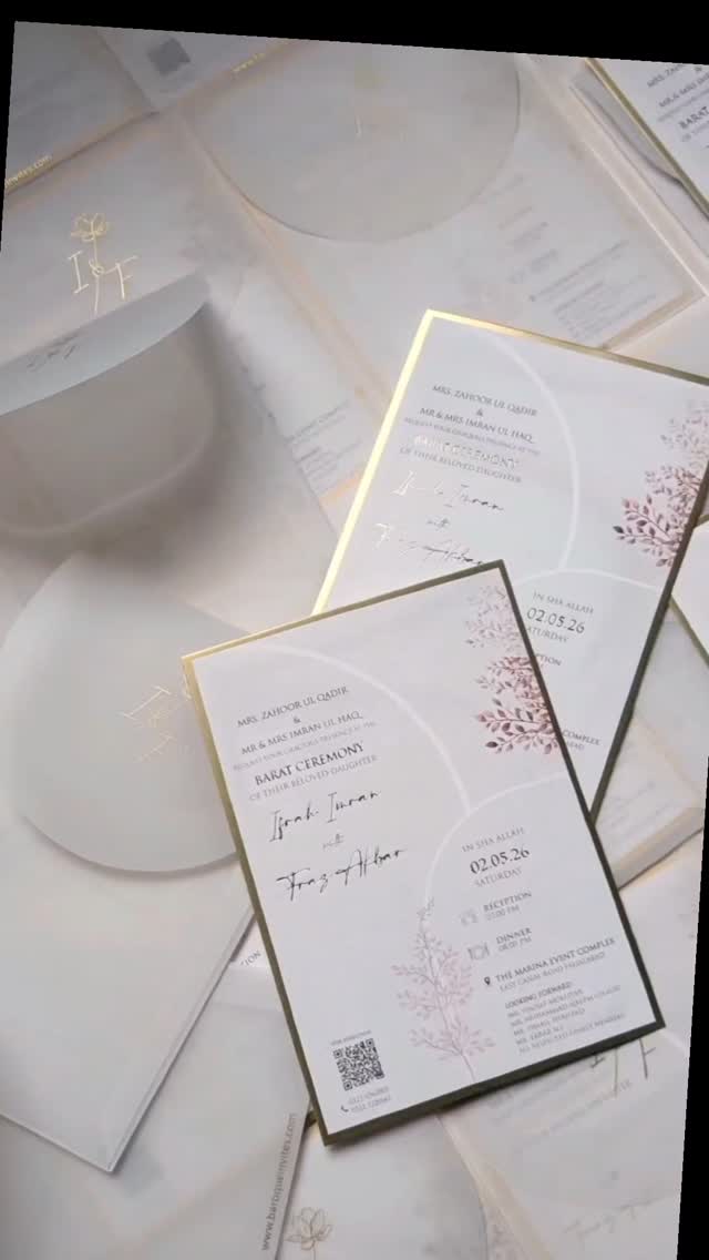 Your love story, beautifully introduced✨
📩 DM us for queries
📱 WhatsApp: +92 317 747 4736
🌐 baroqueinvites.com
Follow us for fresh trends this wedding season! @baroqueinvite